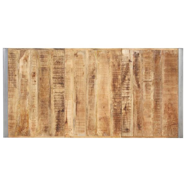 vidaXL Table &agrave; manger 200x100x75 cm Bois de manguier massif brut