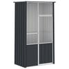 vidaXL Cage &agrave; oiseaux anthracite 115x78x200 cm acier galvanis&eacute;