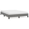 vidaXL Cadre de lit sans matelas gris fonc&eacute; 140x200 cm tissu