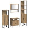 vidaXL Ensemble de mobilier de salle de bain 4 pc Ch&ecirc;ne artisanal