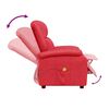 vidaXL Fauteuil de massage Rouge Similicuir