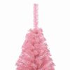 vidaXL Sapin de Noël artificiel pré-éclairé Rose 150 cm PVC