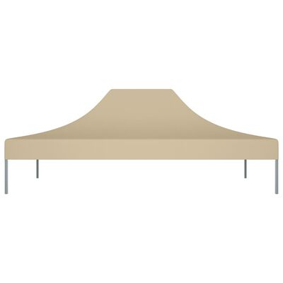 vidaXL Toit de tente de réception 4,5x3 m Beige 270 g/m²