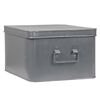 LABEL51 Bo&icirc;te de rangement Media 35x27x18 cm XL Gris antique