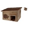 ProGarden Maison pour h&eacute;rissons Bois avec &eacute;corce d'arbre 34x28x22 cm