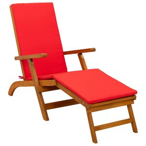 vidaXL Chaise longue inclinable et pliable 55 x 146 x 91 cm