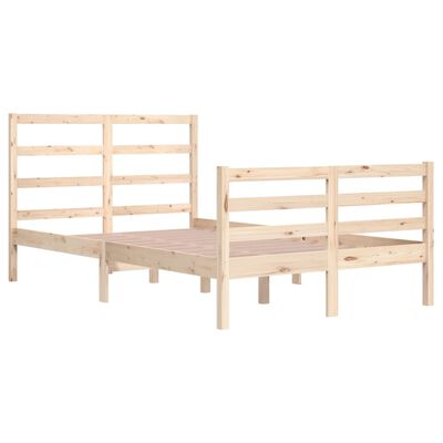 vidaXL Cadre de lit sans matelas bois de pin massif 120x200 cm