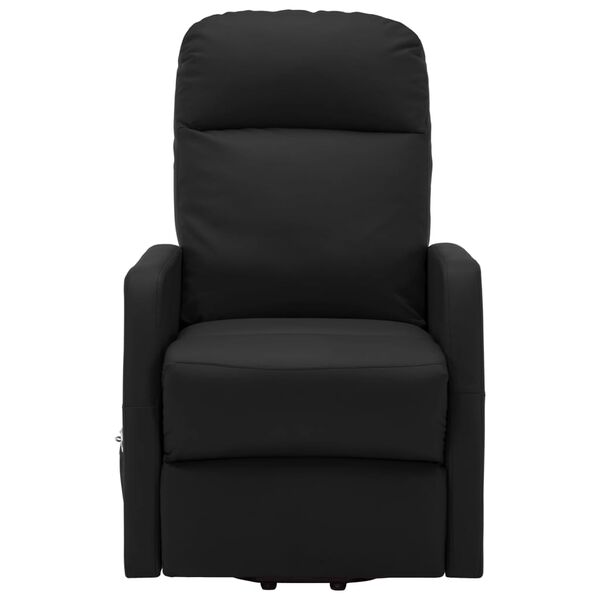vidaXL Fauteuil de massage Noir Similicuir