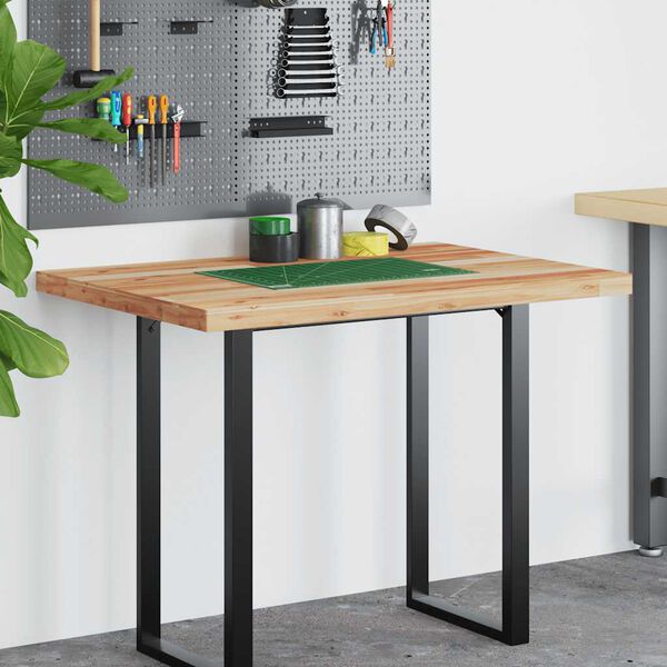 vidaXL Dessus de bureau fini &agrave; l'huile 100x70x4cm bois d'acacia massif