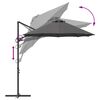 vidaXL Parasol cantilever de jardin Anthracite 372 x 198 x 243 cm