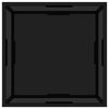 vidaXL Table basse Noir 60x60x35 cm Verre trempé