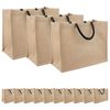 vidaXL Sacs en jute 50 Naturel et noir 42 x 33 x 19 cm