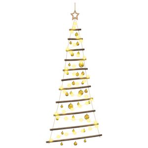 vidaXL Arbre de No&euml;l suspendu avec boules 150 cm 80 LED Blanc chaud