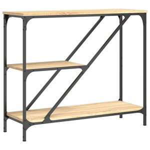vidaXL Table console ch&ecirc;ne sonoma 88,5x30x75 cm bois d'ing&eacute;nierie