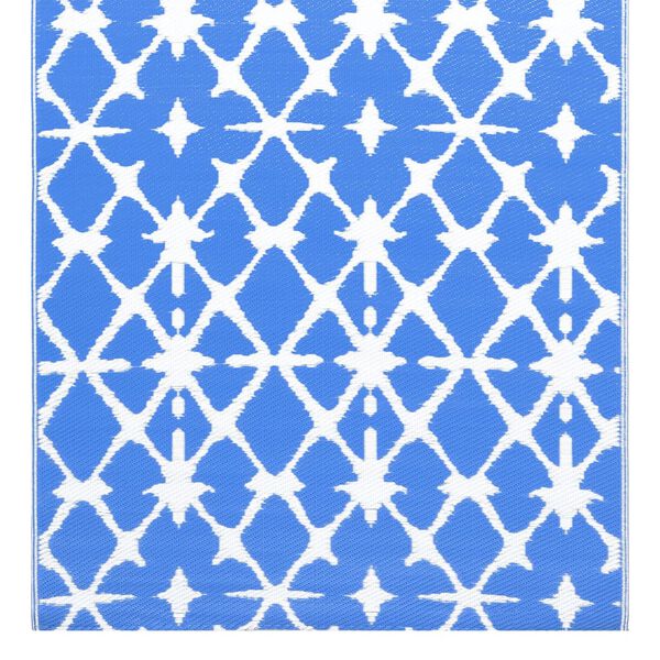 vidaXL Tapis d'extérieur ARAKIL bleu et blanc 160x230 cm PP