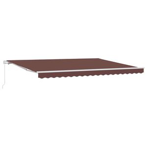 vidaXL Auvent manuel r&eacute;tractable marron 450x300 cm