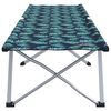 vidaXL Lit de camping pliant Motif de feuille 62 x 194 x 42 cm