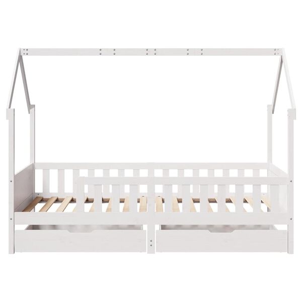 vidaXL Cadre de lit enfants avec tiroirs sans matelas 90x190 cm bois