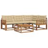 vidaXL Ensemble de canap&eacute;s d'ext&eacute;rieur 5 pc Naturel et Beige