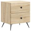 vidaXL Cabinet de chevet avec tiroir Ch&ecirc;ne Sonoma 43 x 34,5 x 47,5 cm