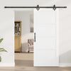 vidaXL Porte coulissante ORKDAL Blanc 86 x 198,5 cm Pin massif