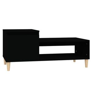vidaXL Table basse Noir 100x50x45 cm Bois d'ing&eacute;nierie
