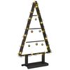 vidaXL Arbre de No&euml;l en m&eacute;tal avec support Noir 60 cm Acier