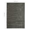 vidaXL Tapis lavable pliable Taupe 140x200 cm Polyester