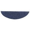 vidaXL Tapis d'escalier autocollants 10 pi&egrave;ces 56 x 17 x 3 cm Bleu Demi-rond