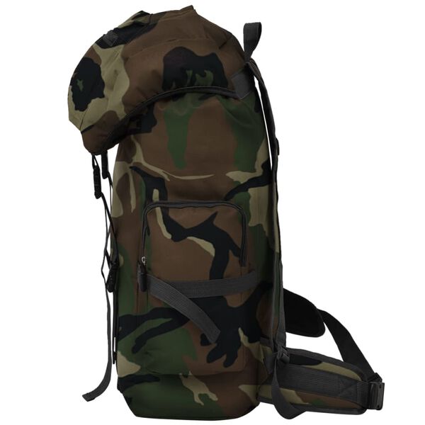 vidaXL Sac &agrave; dos en style d'arm&eacute;e 65 L Camouflage