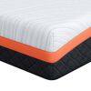 vidaXL Matelas Blanc et Noir 80 x 200 cm Tissu jacquard