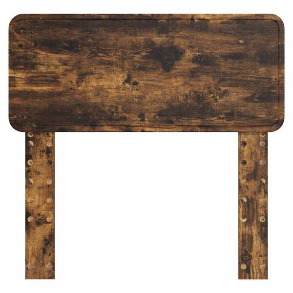 vidaXL T&ecirc;te de lit avec t&ecirc;te de lit Ch&ecirc;ne fum&eacute; 80 cm Bois d'ing&eacute;nierie