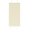 vidaXL Store pliss&eacute; cr&egrave;me 60x150 cm largeur du tissu 59,4 cm polyester