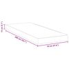 vidaXL Matelas Blanc 70 x 200 cm Tissu jacquard