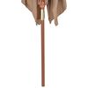 vidaXL Parasol d'ext&eacute;rieur avec m&acirc;t en bois 200 x 300 cm taupe