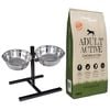 vidaXL Support de nourriture et bol avec nourriture pour chien