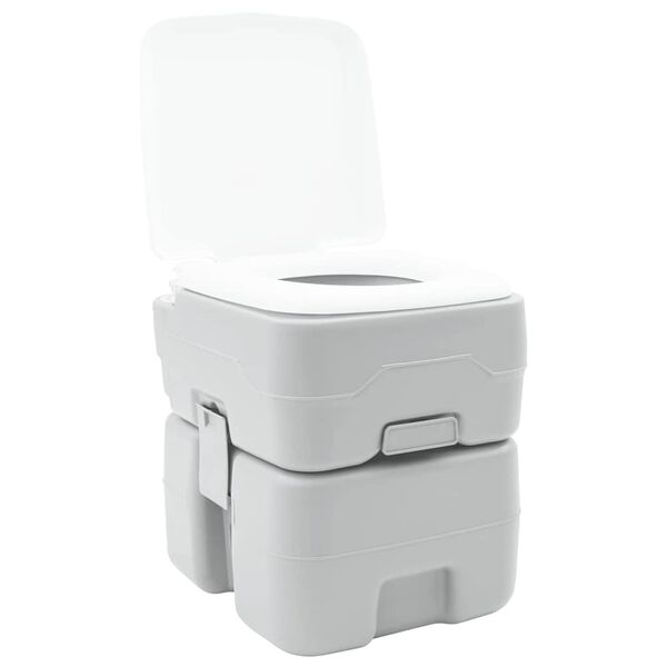 vidaXL Toilette de Camping Gris 41.5 x 36.5 x 42 cm