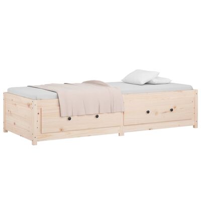 vidaXL Lit de jour 90x190 cm Simple Bois de pin massif