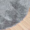 vidaXL Tapis shaggy &agrave; poils longs NAVARRA gris clair 120x120 cm