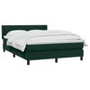 vidaXL Sommier &agrave; lattes de lit et matelas vert fonc&eacute; 160x210cm velours