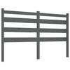 vidaXL T&ecirc;te de lit Gris 206x4x100 cm Bois massif de pin