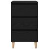 vidaXL Cabinet de chevet Ch&ecirc;ne noir 40 x 35 x 69 cm Bois d'ing&eacute;nierie