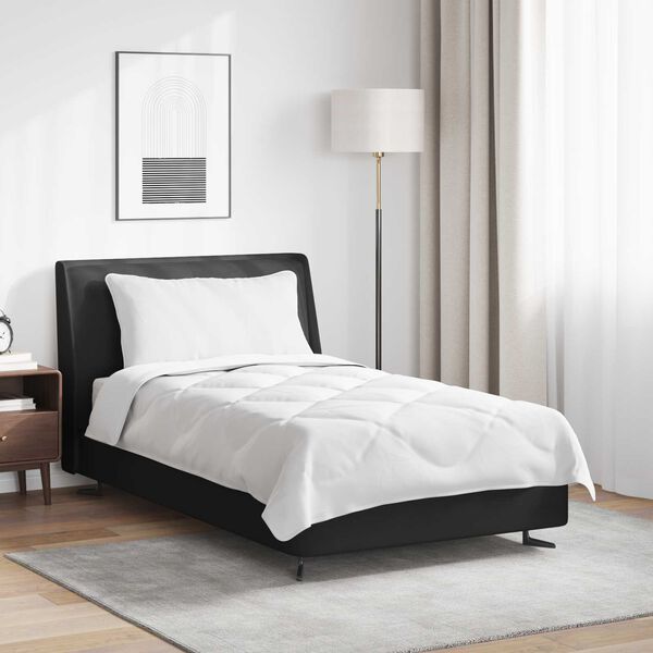 vidaXL Couette avec oreiller 2 pcs Blanc Microfibre