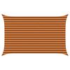vidaXL Voile d'ombre Orange et marron 4 x 2,5 m 100 % polyester Oxford