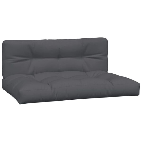vidaXL Canap&eacute;s centraux palette de jardin 2pcs et coussins bois acacia