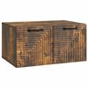 vidaXL Meuble TV mural Ch&ecirc;ne fum&eacute; 59,5 x 41 x 30 cm Bois d'ing&eacute;nierie