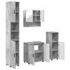 vidaXL Ensemble de mobilier de salle de bain 4 pcs Gris b&eacute;ton