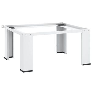 vidaXL Socle pour machine &agrave; laver Blanc