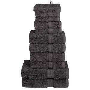vidaXL Ensemble de serviettes de qualit&eacute; sup&eacute;rieure SOLUND 12 pcs