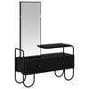 vidaXL Table de Toilette avec tiroir Ch&ecirc;ne noir Bois d'ing&eacute;nierie